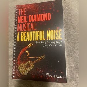 Neil Diamond musical A Beautiful Noise notebook